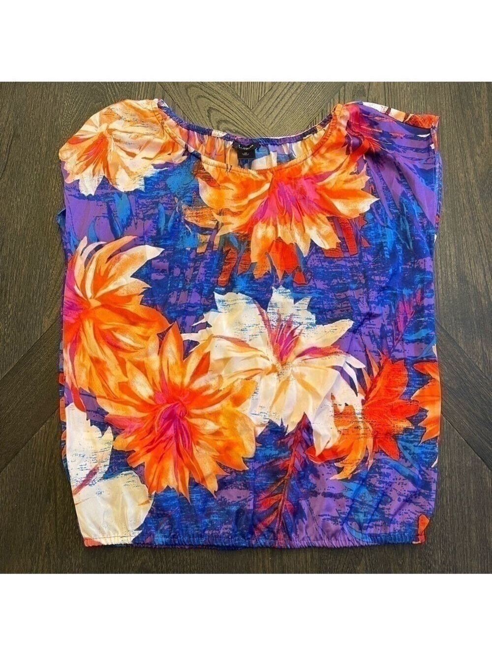 Ann Taylor Sleeveless Top Extra Small Tropical